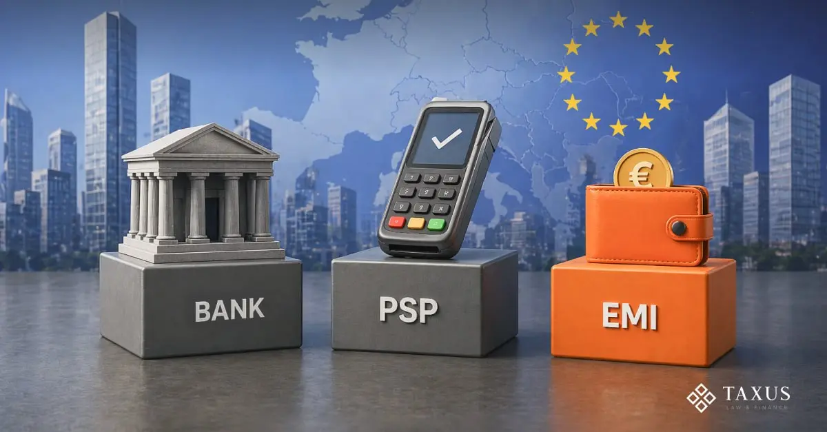EMI vs PSP vs Банк: як бізнесу правильно структурувати платежі в ЄС