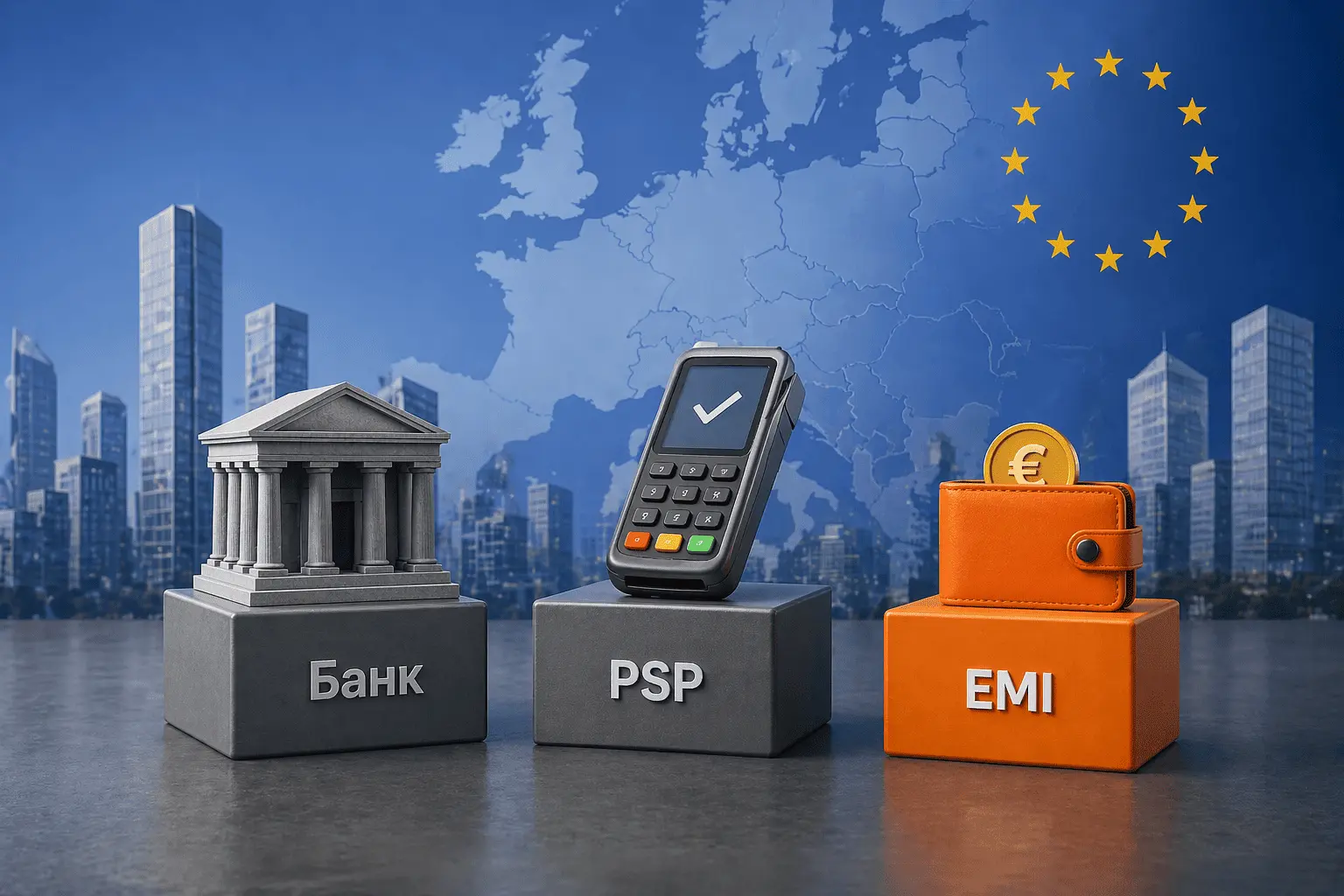 EMI vs PSP vs Банк: як бізнесу правильно структурувати платежі в ЄС